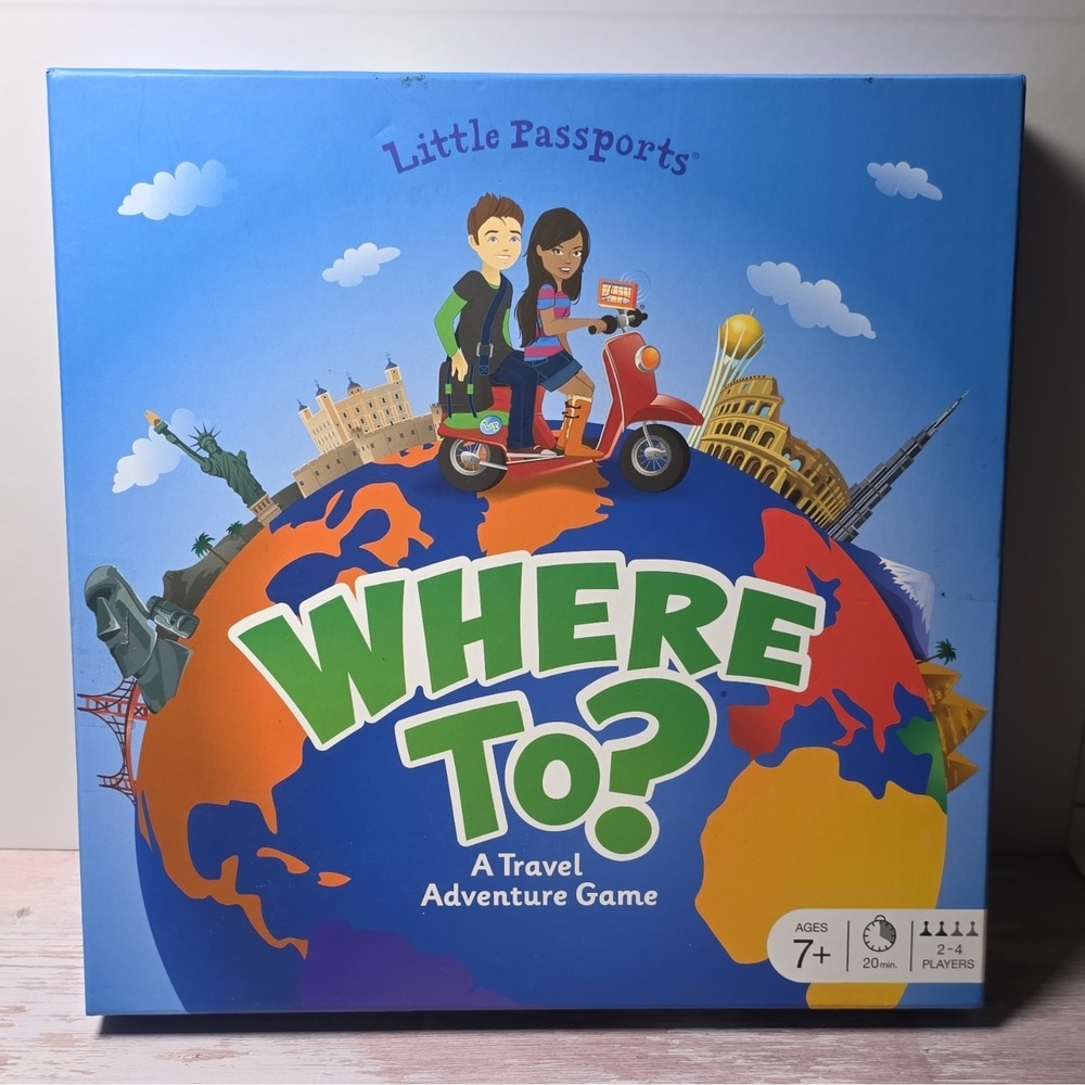 Little Passports Where To? Travel Adventure Dice Game 2-4 Players Ages 7+ 2018